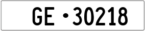 Truck License Plate